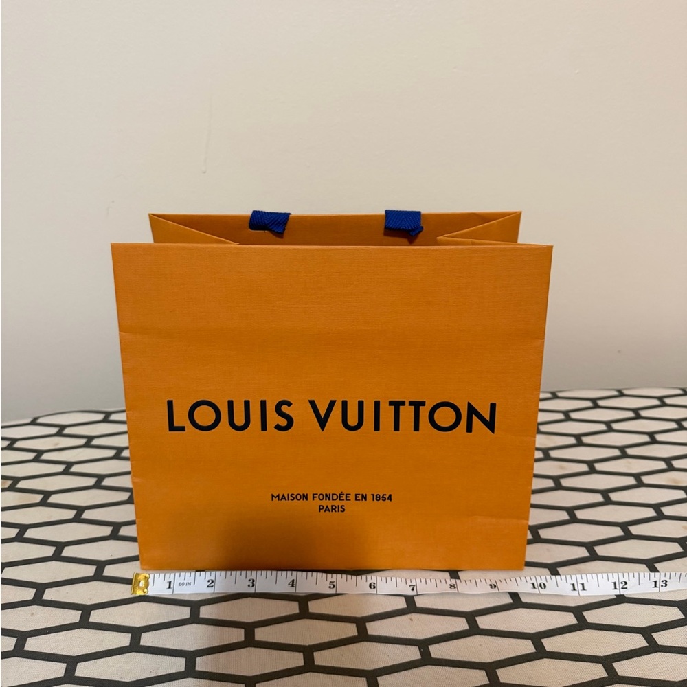Louis Vuitton Bold Orange Bag with Blue Accents, original small